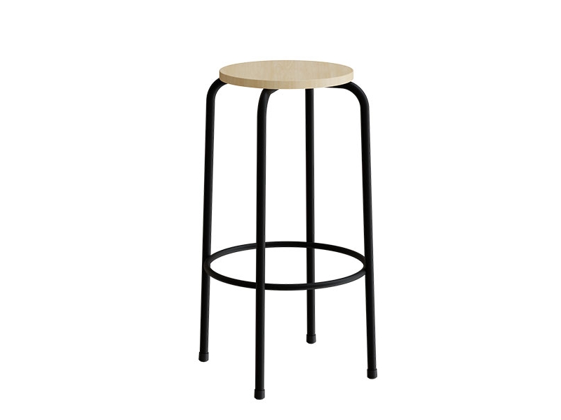 Taburet Bertil 117, birk laminat, alu stel | Möbler - Stolar & Stolmattor - Tillbehör | GameStuff