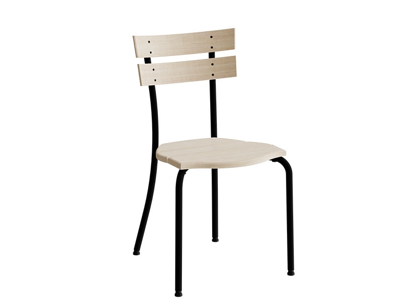 Stol Suzan 141, massiv birk, sort stel | Möbler - Stolar & Stolmattor - Matsalstolar | GameStuff