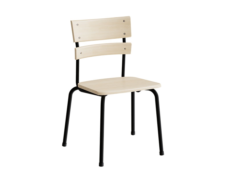 Stol Classic 151, massiv birk, sort stel | Möbler - Stolar & Stolmattor - Matsalstolar | GameStuff