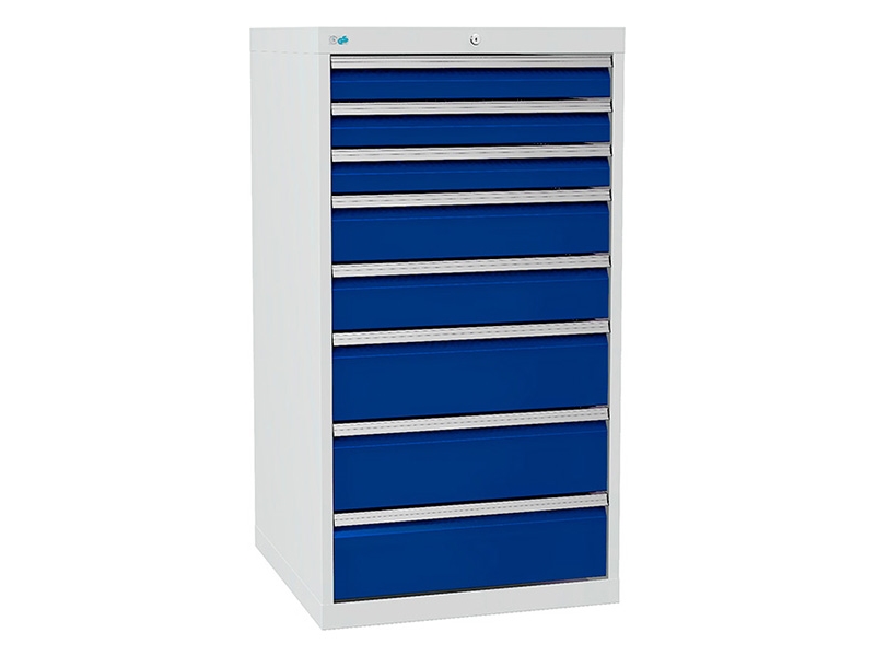 Laatikko-osa 700/07 1319x705x736mm 10 vetolaatikkoa