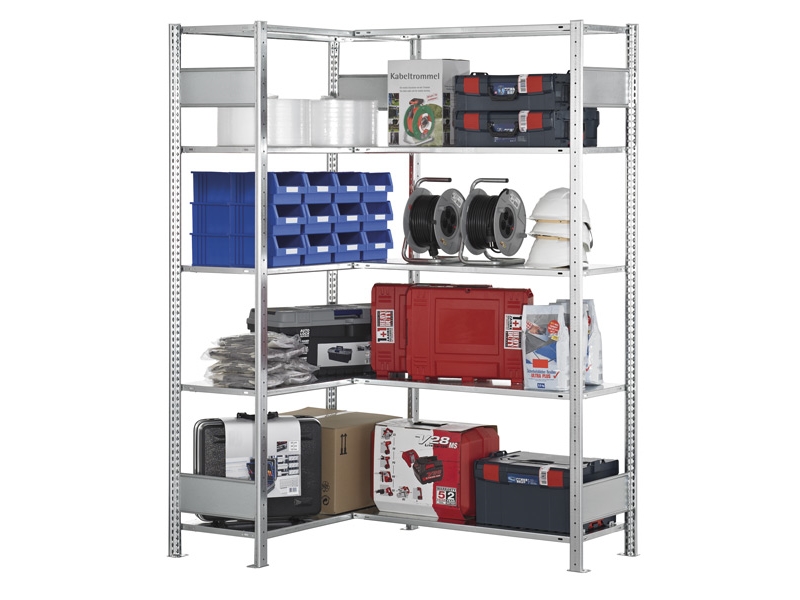 Hörnhylla Boltless 2000x1000x300 mm 150 kg/hylla | Verktyg & Verkstad - Förvaring i verkstad - Hyllor | GameStuff