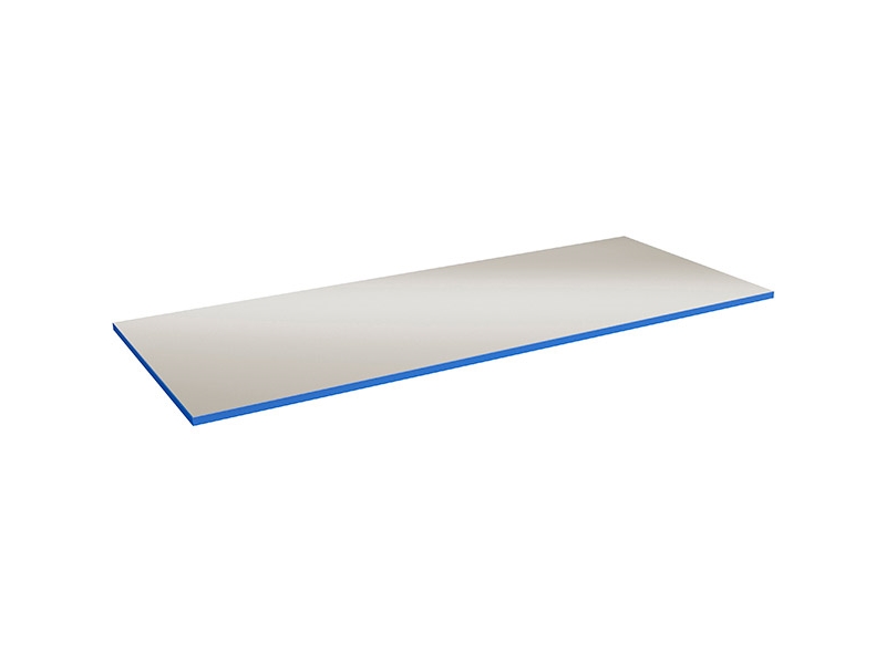 Bordplade 24 mm 2500 x 620 mm Grå vinyl Blå ABS kant | Möbler - Stolar & Stolmattor - Mottagning Stolar | GameStuff