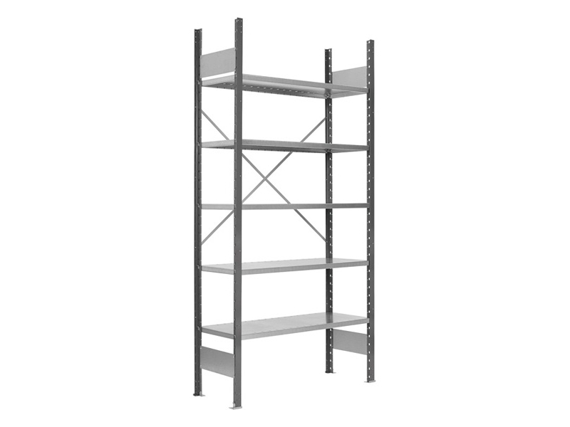 Lagerreol V06 Følgesektion 2100x500 mm Åben / Galv