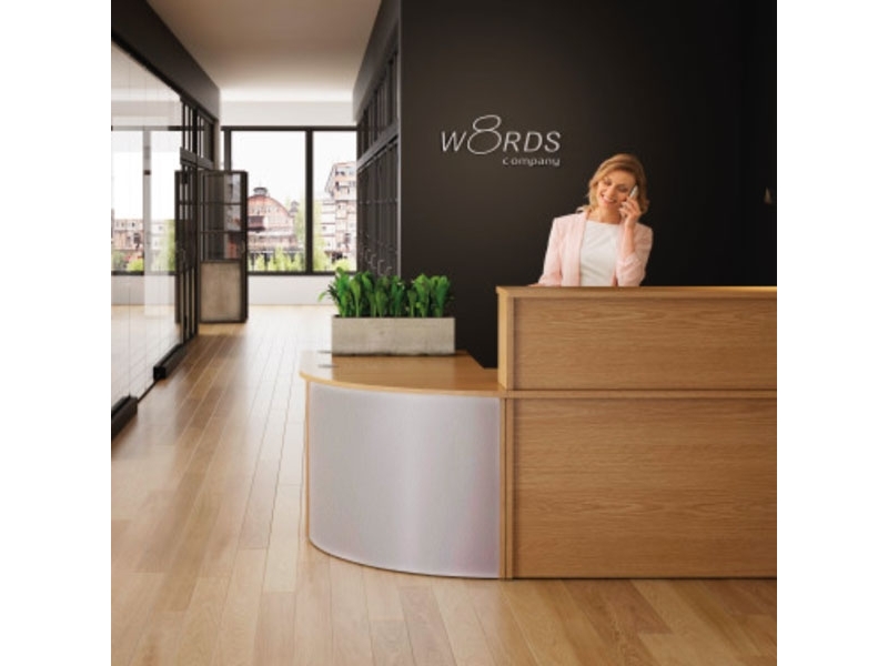 Reception Ekoflex Unterteil Ecke, Birke 1300X1300 Mm