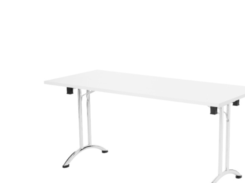 Bord Joanna, vit 1400x800 mm, krom ram, vit 1400x800 mm, krom ram | Möbler - Stolar & Stolmattor - Tillbehör | GameStuff