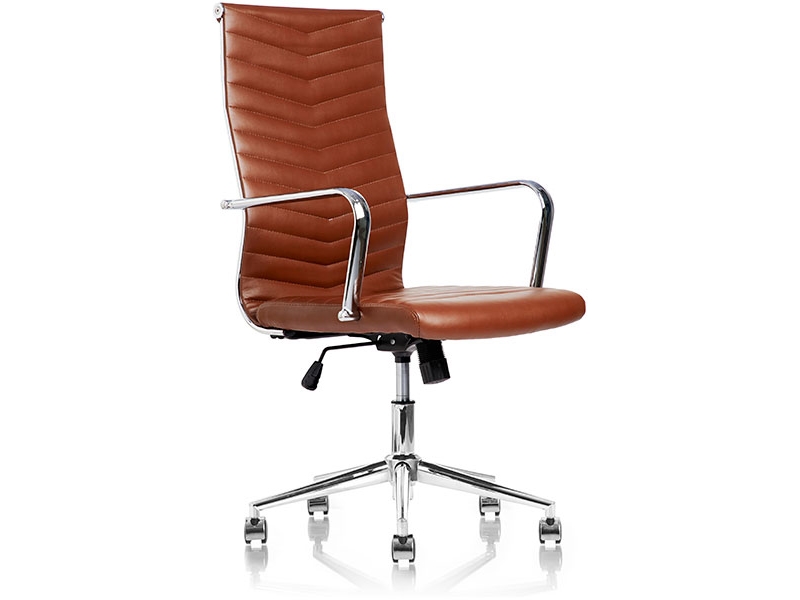 Konferensstol Juel brun med armstöd | Möbler - Bord - Mötesrummet | GameStuff