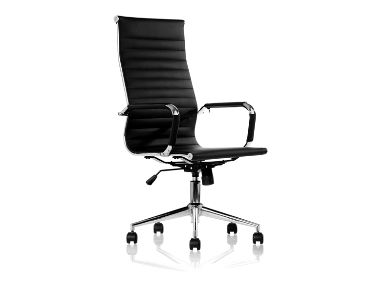 Konferencestol Zareto sort med armlæn | Möbler - Stolar & Stolmattor - Kontorsstolar | GameStuff