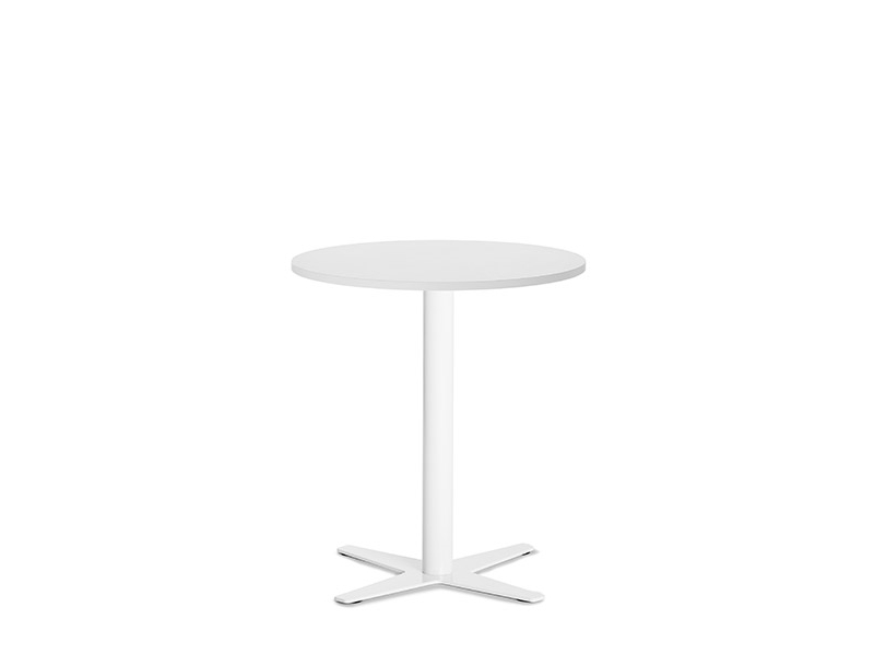 Bord Amy Ø900 mm H752 mm, Hvid laminat Sort understel | Möbler - Stolar & Stolmattor - Tillbehör | GameStuff