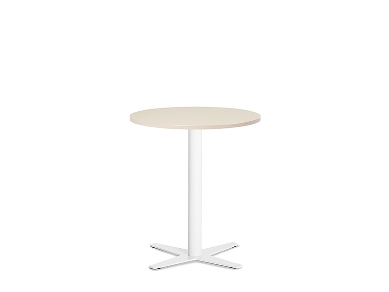 Bord Amy Ø650mm H735mm Birk Laminat Alugråt Understel