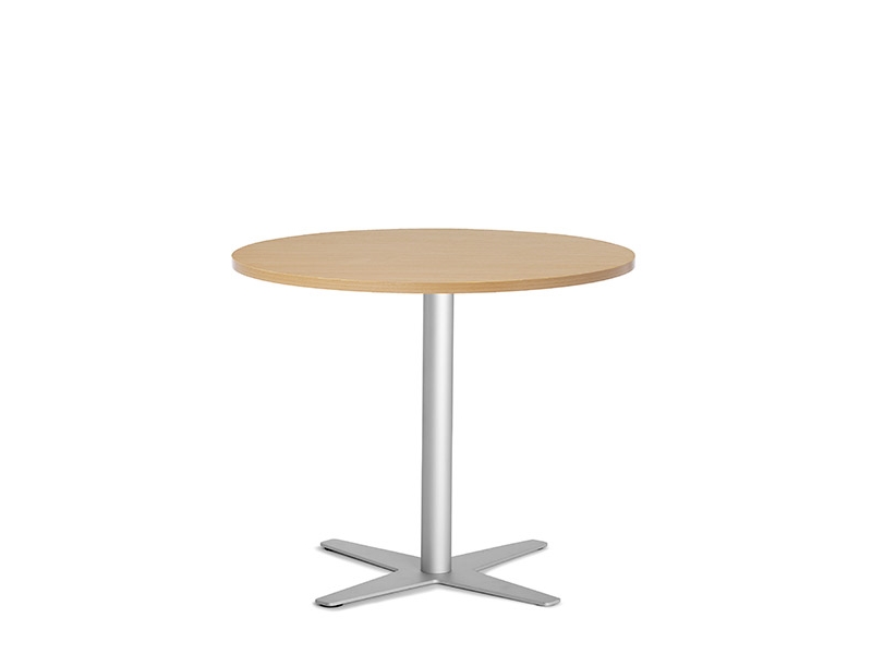 Bord Amy Ø900 mm H752 mm, Bøg laminat Hvidt understel | Möbler - Stolar & Stolmattor - Tillbehör | GameStuff