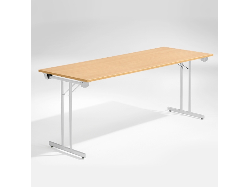 Esstisch, Buche 1800X800 Mm, Alu-Graues Gestell