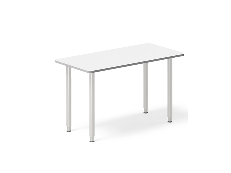 Skrivbord DNA vit 1200x600 mm I-ben/Alugrå | Möbler - Stolar & Stolmattor - Tillbehör | GameStuff