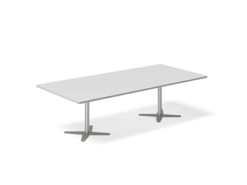 Konferencebord DNA, Lysgrå 4400x1200 mm rektangulært, Sort understel | Möbler - Stolar & Stolmattor - Tillbehör | GameStuff