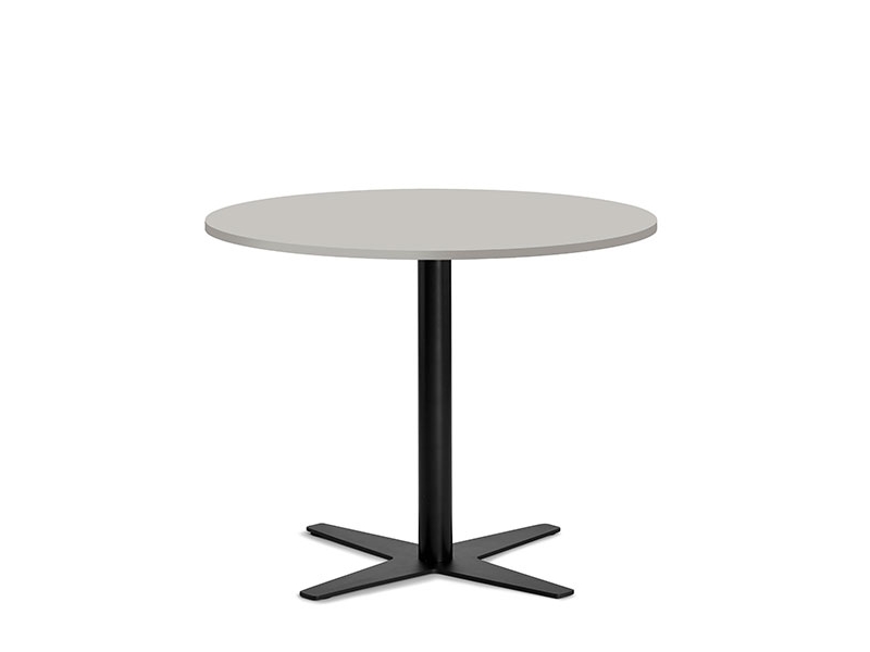 Bord Amy Ø900 H752 mm, Lys grå laminat Alugråt understel | Möbler - Stolar & Stolmattor - Tillbehör | GameStuff