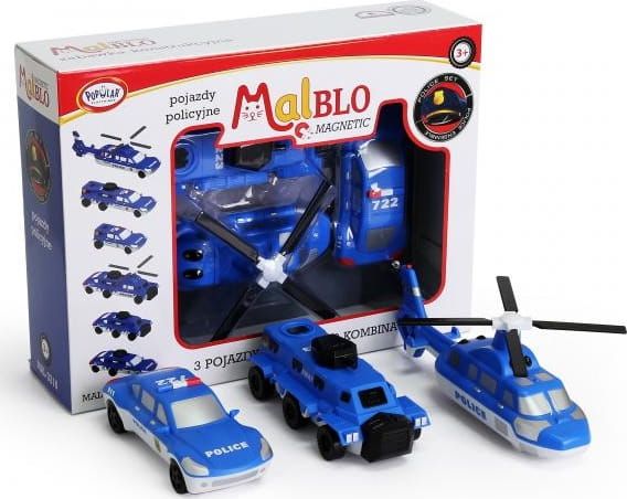Malblo Magnetische Polizeifahrzeuge 3+ Malblo