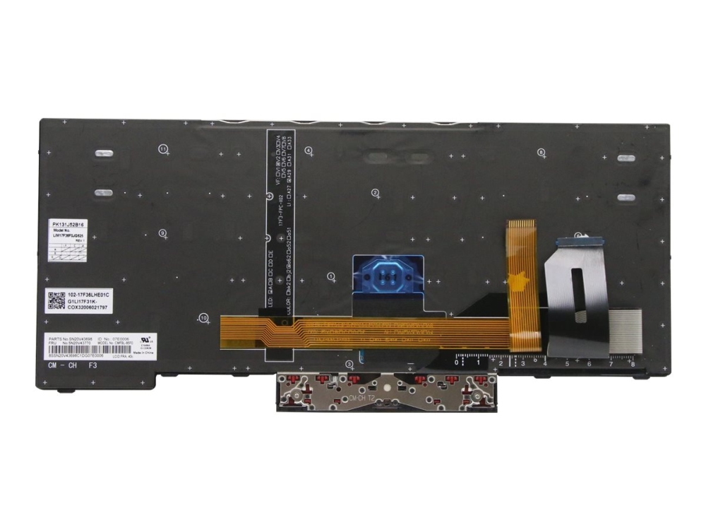 Chicony - Ersättningstangentbord för bärbar dator - bakgrundsbelyst - fransk - svart - för ThinkPad P14s Gen 1 20S4, 20S5 T14 Gen 1 20UD, 20UE | TV, Ljud & Bild - TV & Hemmabio - Reservdelar | GameStuff