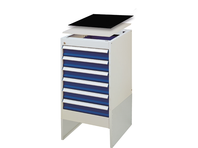 Skuffesektion i øverste skuffe bxd=535x665mm