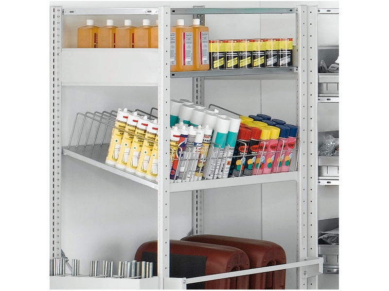 Boltless Frontbøjle for skråhylde