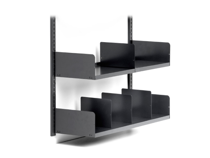 Bookend Right White för L- och T-stolpar och väggskenor. | Möbler - Förvaringsmöbler - Bokhylla | GameStuff