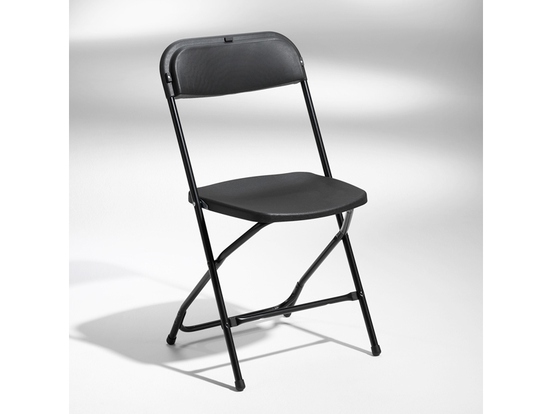 Fällstol Smart svart med svarta stolsben | Möbler - Stolar & Stolmattor - Matsalstolar | GameStuff