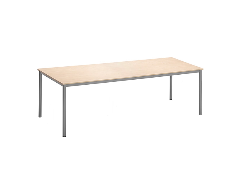 Bord Combi 1800X800mm Birk På Alugråt Understel