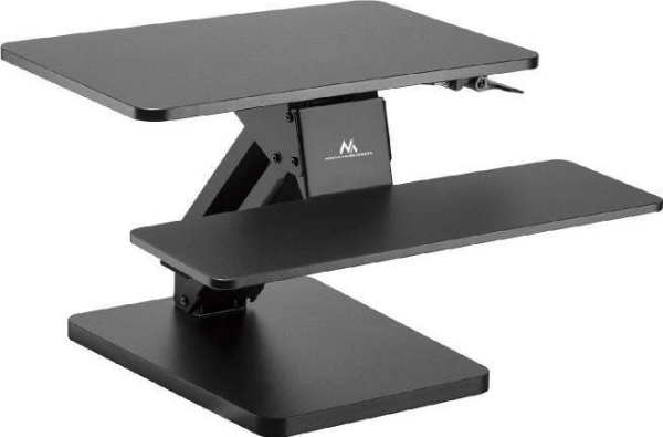 Schreibtischständer Für Tastatur Und Monitor Oder Laptop Maclean Mc-882 Für Arbeiten Im Stehen/Sitzen Schwarz