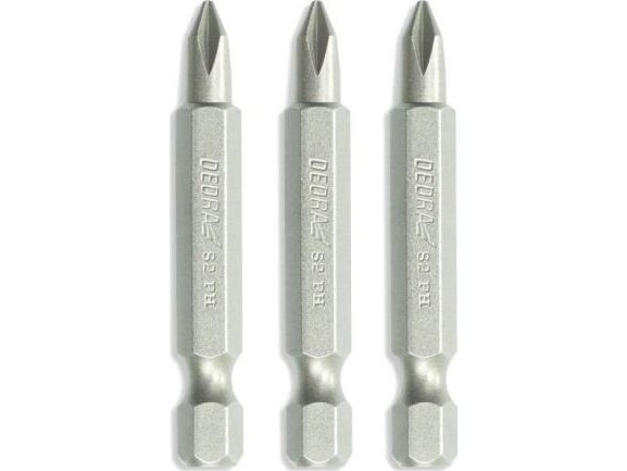 Dedra Schraubendreherbits Phillips Ph1/2/3X50mm, Blister (18A07s04)