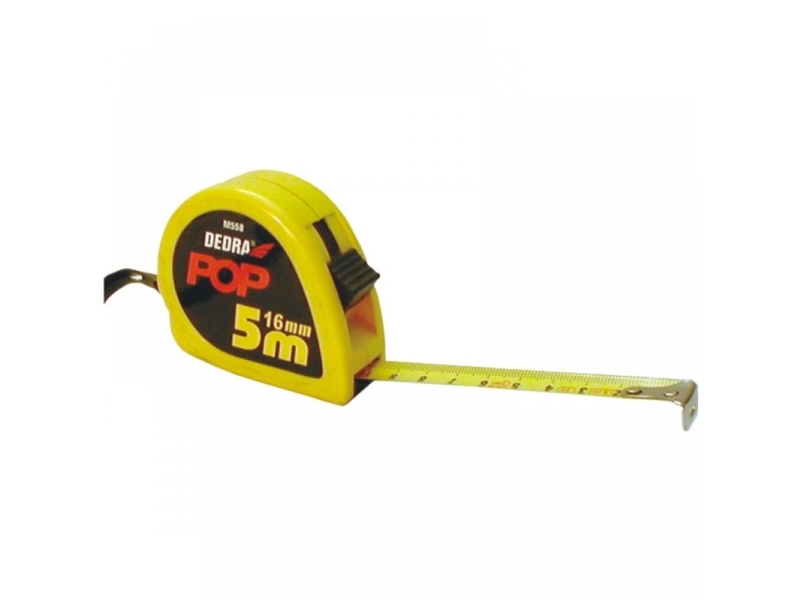 Dedra Pop Tape Measure 5M 16Mm Yellow (M558)
