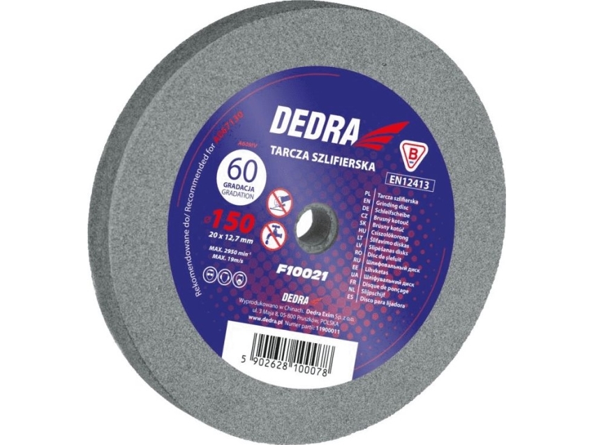 Dedra Grinding Wheel 175X32x25mm, Grit 60 (F10030)