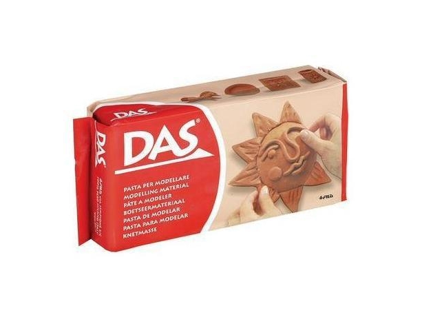 DAS Modellervoks 500g Terracotta - lufttørrende modellervoks uden behov for brænding