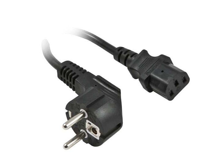 Netkabel 230V Beskyttelseskontakt Cee7(Stik)-&Gt Køleapparat Iec-C13(Stik), 3M, Sort, Synergy 21,