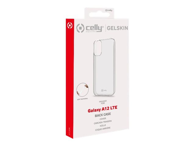 Celly Gelskin - Baksidesskydd för mobiltelefon - termoplastisk polyuretan (TPU) - transparent - för Samsung Galaxy A12 | Tele & GPS - Mobil tillbehör - Skydd & Väskor | GameStuff