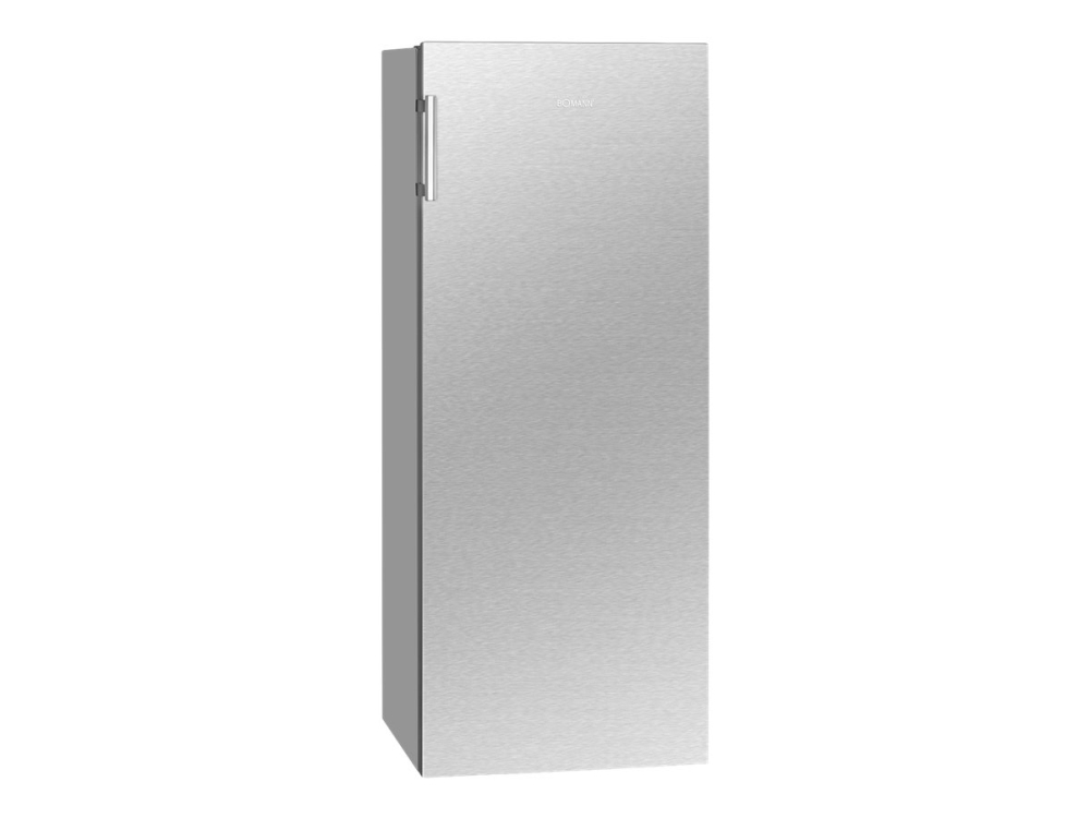Bomann VS 7316 - Kylskåp - bredd: 55 cm - djup: 58.8 cm - höjd: 143.4 cm - 242 liter - Klass E - rostfritt stål | Vitvaror - Kyl & Frys - Kylskåp | GameStuff