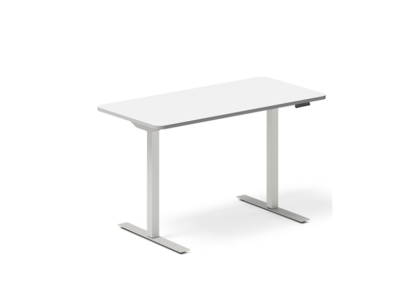 Höhenverstellbarer Tisch Dna, Weiß 2000X800 Mm, 2 Beinen/Schwarz
