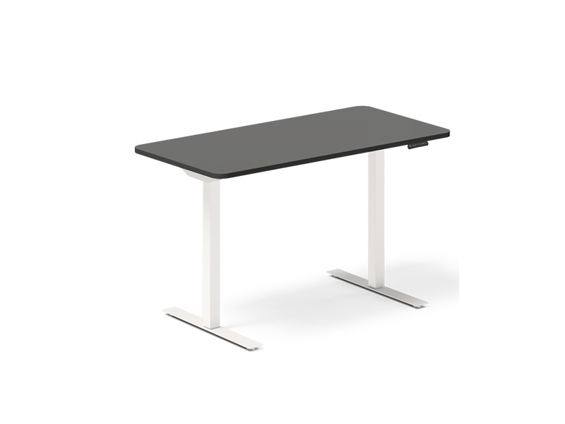 Hæve-sænkebord DNA 1200x600 mm Antracit 2-ben/Hvid
