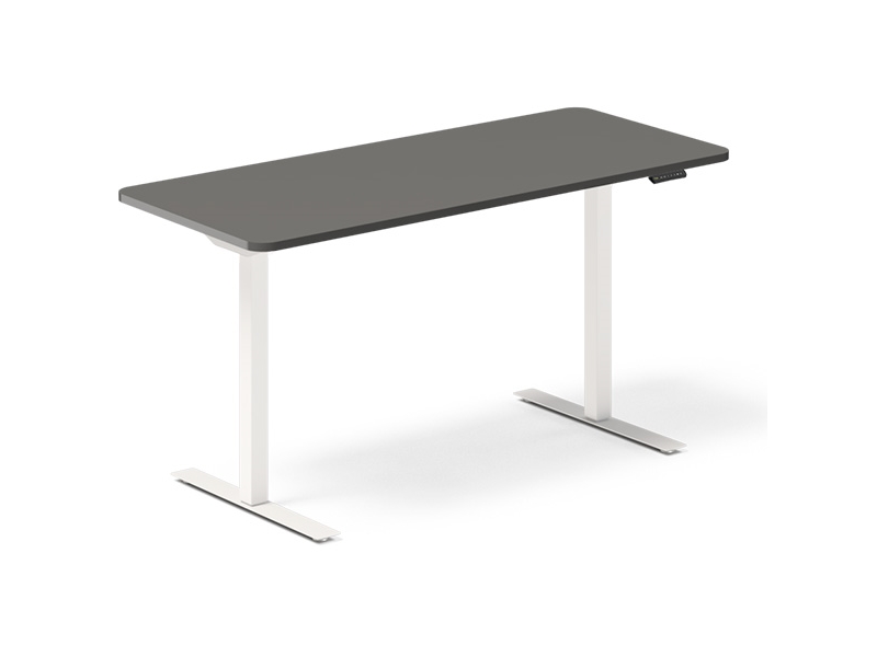 Nosto-/laskupöytä DNA, antrasiitti 1400x600 mm 2-jalkainen/valkoinen