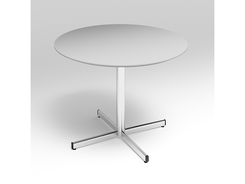 Bord Cruzo Ø1200 mm, Lys grå med alugråt understel | Möbler - Stolar & Stolmattor - Tillbehör | GameStuff