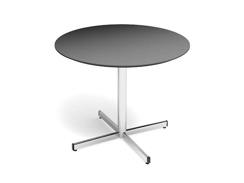 Bord Cruzo Ø1200mm Antracit med alugråt understel
