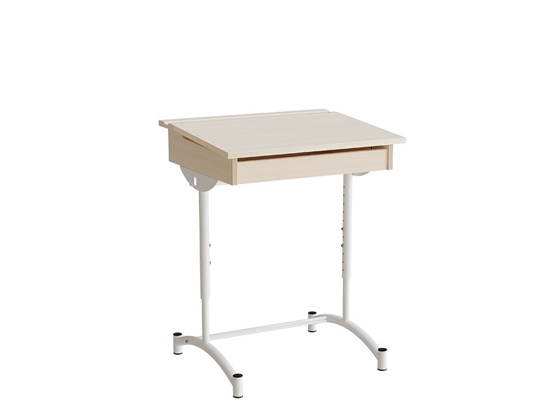 Elevbord, 128, ljudabsorberande björklaminat, vit ram | Möbler - Bord - Kontorsbord | GameStuff