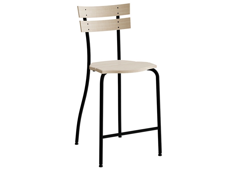 Tuoli Suzette 146, massiivikoivu, musta runko