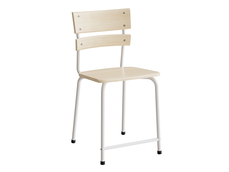 Stol Classic 156, massiv björk, vit stomme | Möbler - Stolar & Stolmattor - Matsalstolar | GameStuff