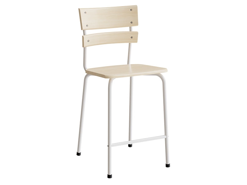 Tuoli Classic 156, massiivikoivu, valkoinen runko