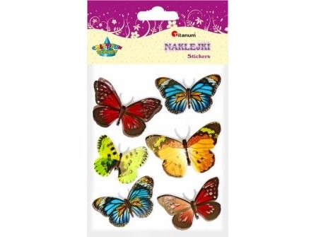 Titanum 3D Stickers Butterflies 6Pcs
