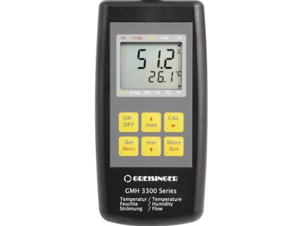 Greisinger Gmh 3351 Feuchtemessgerät (Hygrometer) 0 % Rf 100 % Rf Datenloggerfunktion