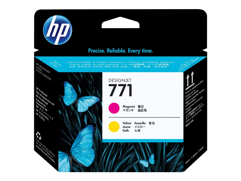 Hp Printerhoved 771 Magenta + Gul - Designjet Z6200