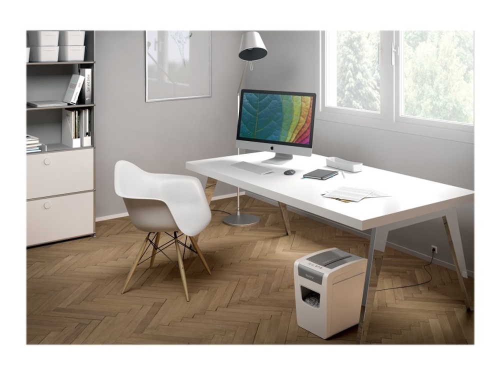 Leitz Iq Slim Home Office Aktenvernichter Sicherheit P4 Weiß