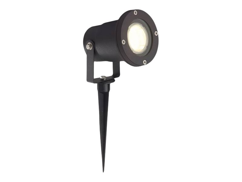 Brilliant Function Janko - Bodenstrahler - Led-Strahler - Gu10 - Gesamt: 3 W - Klasse A+ - Warmweißes Licht - 3000 K - Schwarz