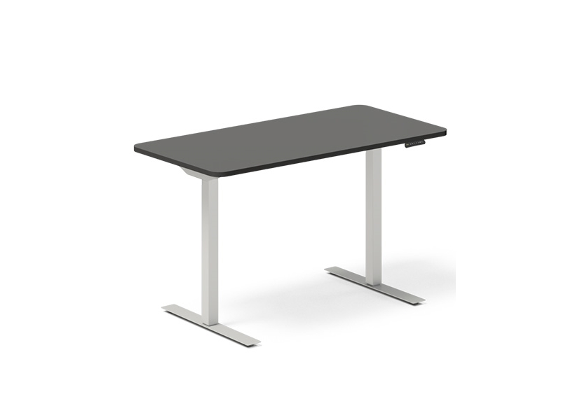 Höhenverstellbarer Tisch Dna, Anthrazit 1400X800 Mm 2-Beinig/Weiß