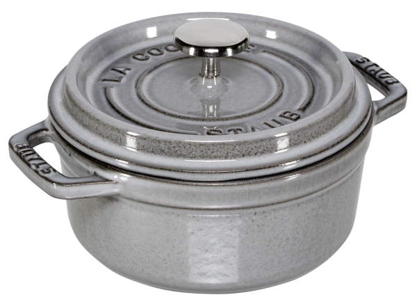 Staub Cocotte 12Cm Round Graphite Grey, Cast Iron
