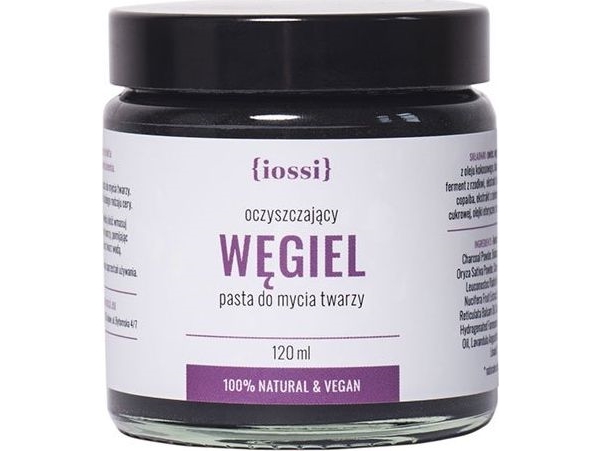 Iossi Holzkohle-Gesichtsreinigungspaste Mit Aktivkohle, Algen Und Grünem Tee 120Ml